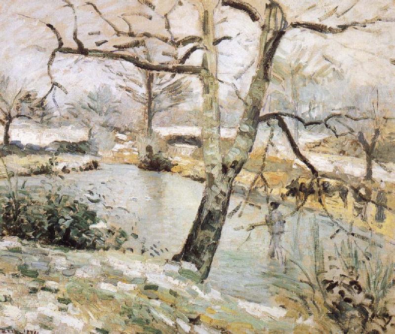 Camille Pissarro Winter scenery china oil painting image
